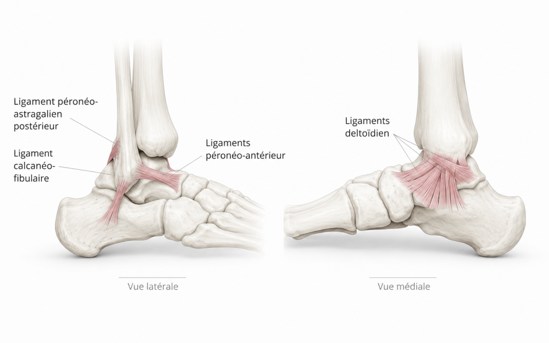 anatomie entorse cheville ligament talo-fibulaire antérieur